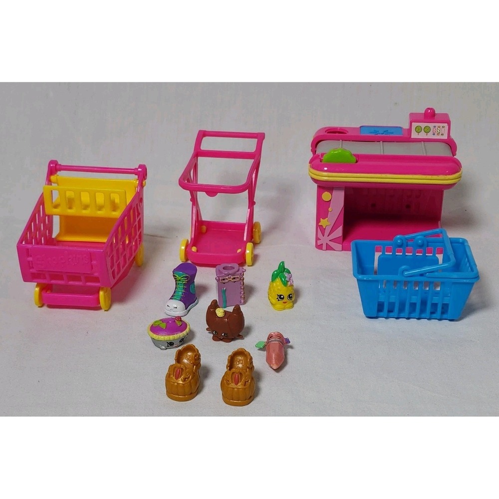 Shopkins Small Mart Supermarket Grocery Playset Replacement Lot 12 piece
